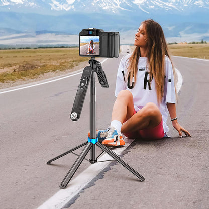 Hoco 2-in-1 Selfie Stick Tripod with Max Height 1.75m & Bluetooth Remote K22