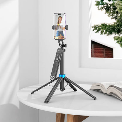 Hoco 2-in-1 Selfie Stick Tripod with Max Height 1.75m & Bluetooth Remote K22