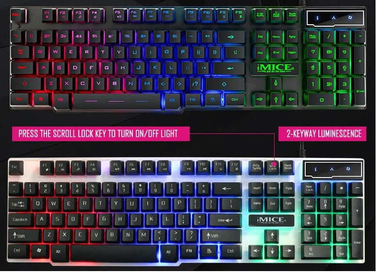 Gaming Keyboard Backlight Suspension Key - The Shopsite