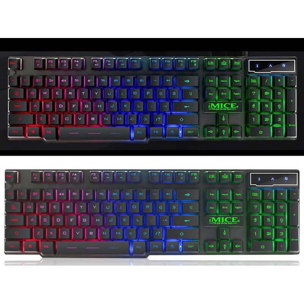 Gaming keyboard with backlight