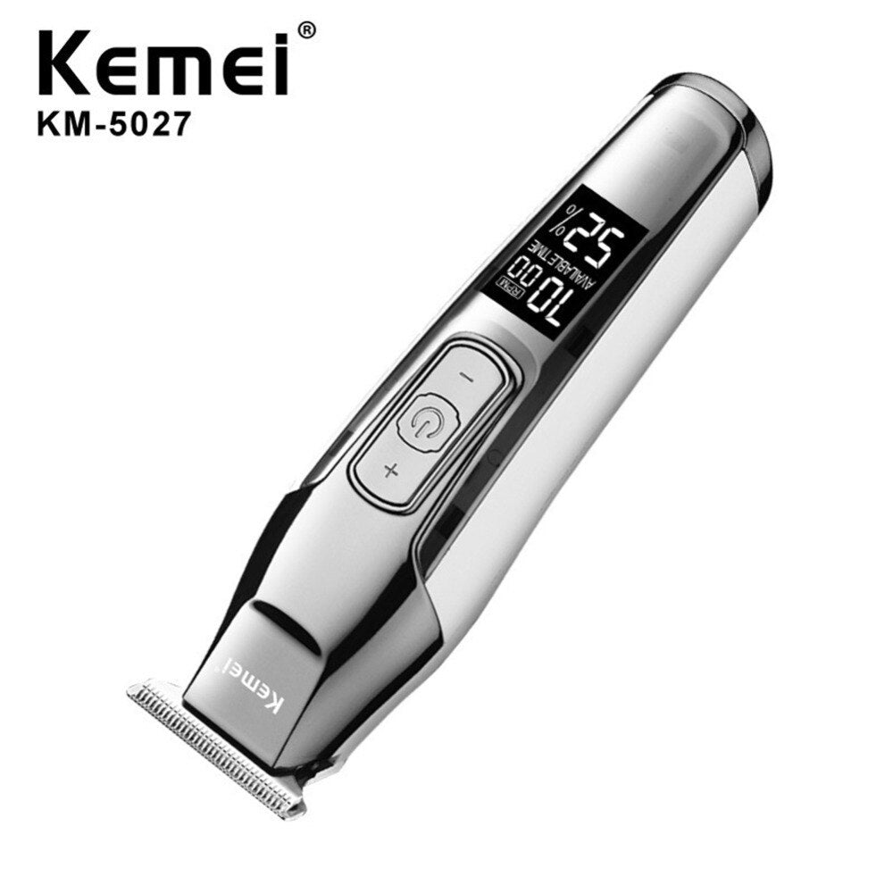 Hair trimmer with LCD display