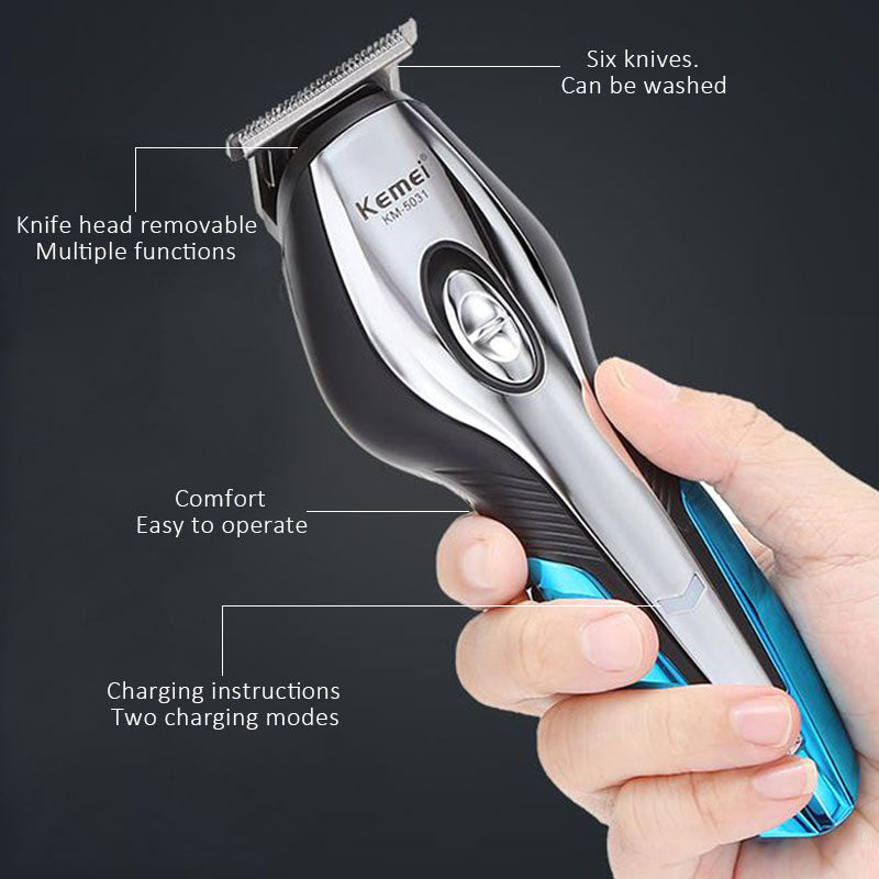Hair trimmer with USB charging cable
