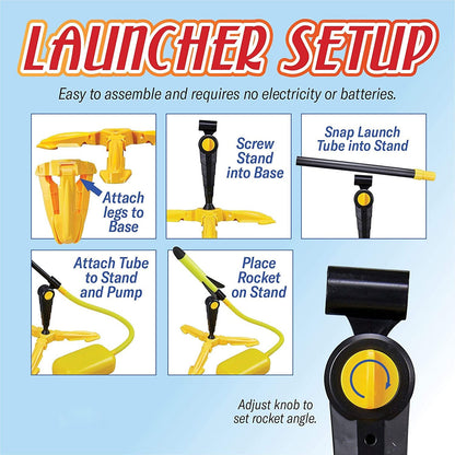 Easy assembly rocket toy