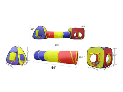 Kids Crawl Tunnel Play Tent - The Shopsite