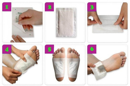 Adhesive detox foot pads