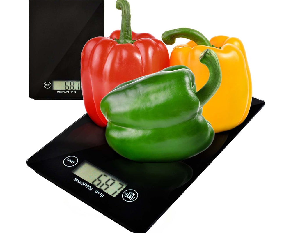 Food scale with tare function