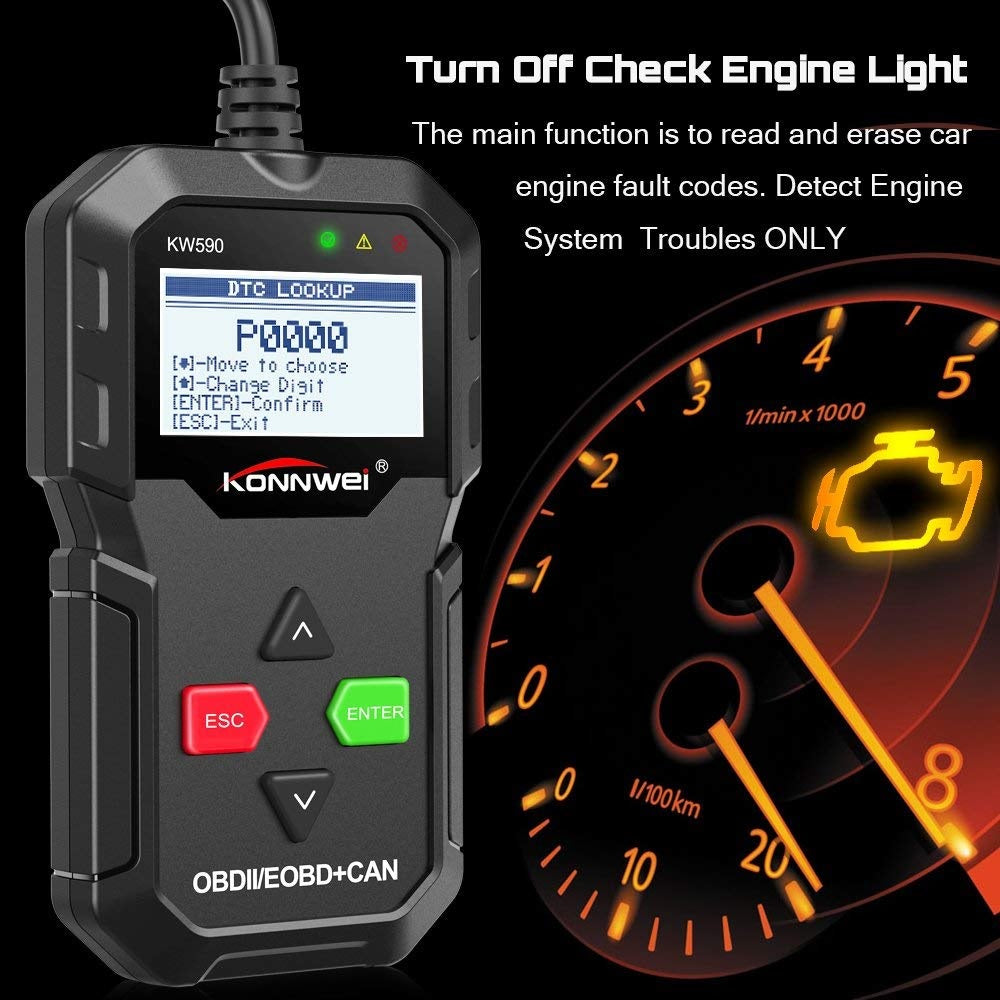 Diagnostic tool with LEDs