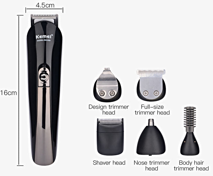Rechargeable grooming kit