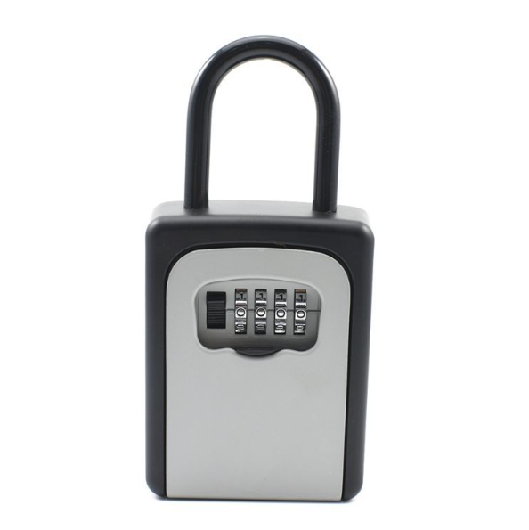 Key Lock Box Wall Mounted Portable Lock Box for House Key 5 Key Capacity
