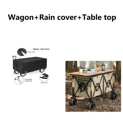 Heavy Duty Collapsible Trolley,Wagon Cart – Extra Large 260L, All-Terrain Wheels LJ1113