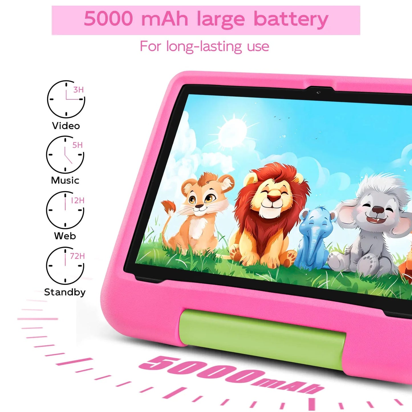 10.1" Kids Android Tablet with Protective Case