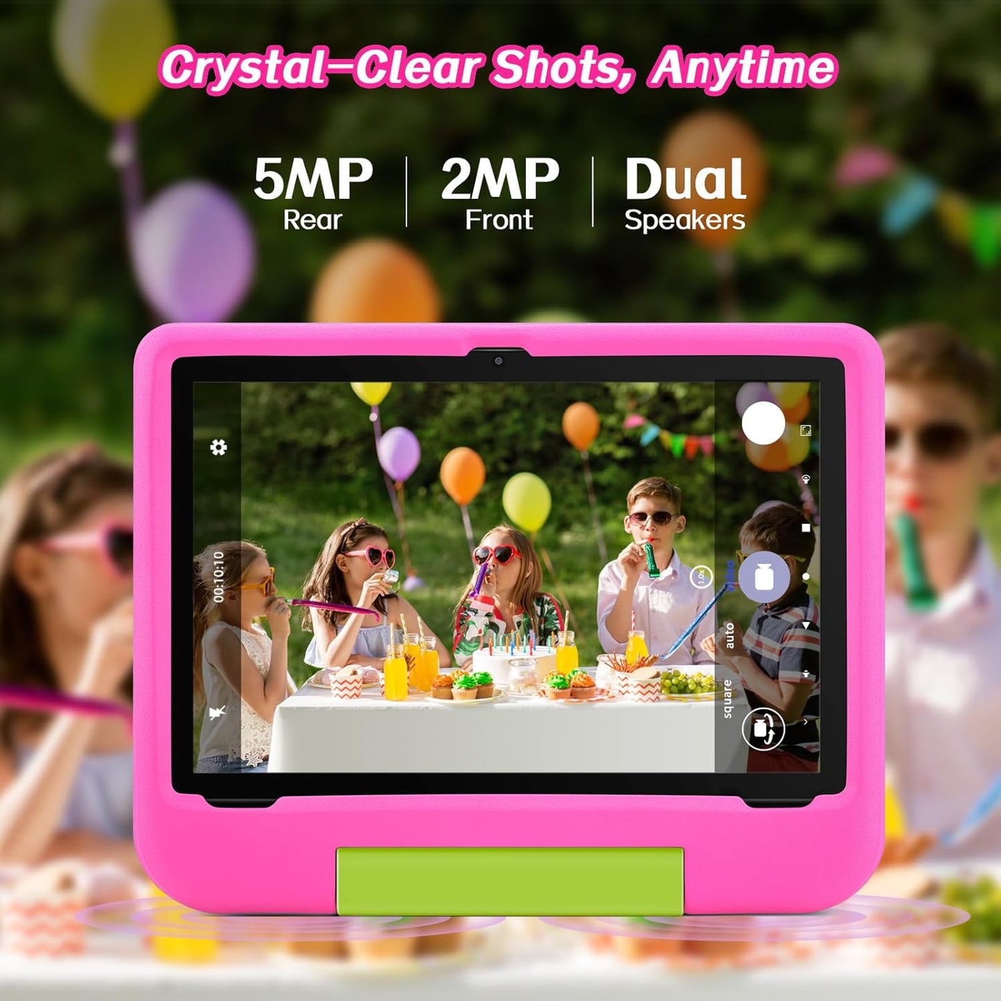 10.1" Kids Android Tablet with Protective Case