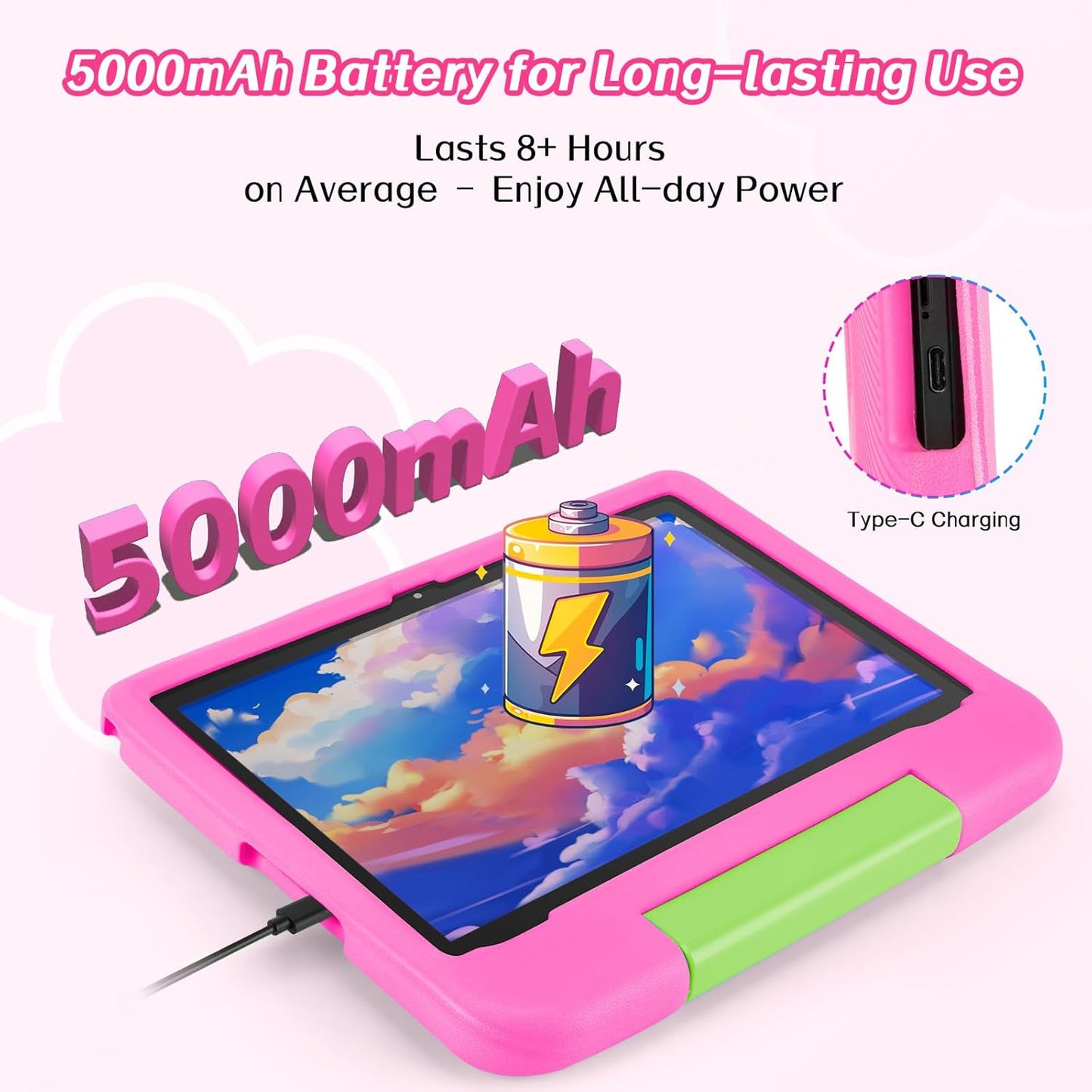 10.1" Kids Android Tablet with Protective Case