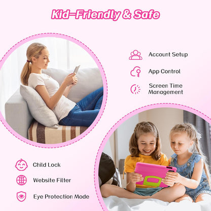 10.1" Kids Android Tablet with Protective Case