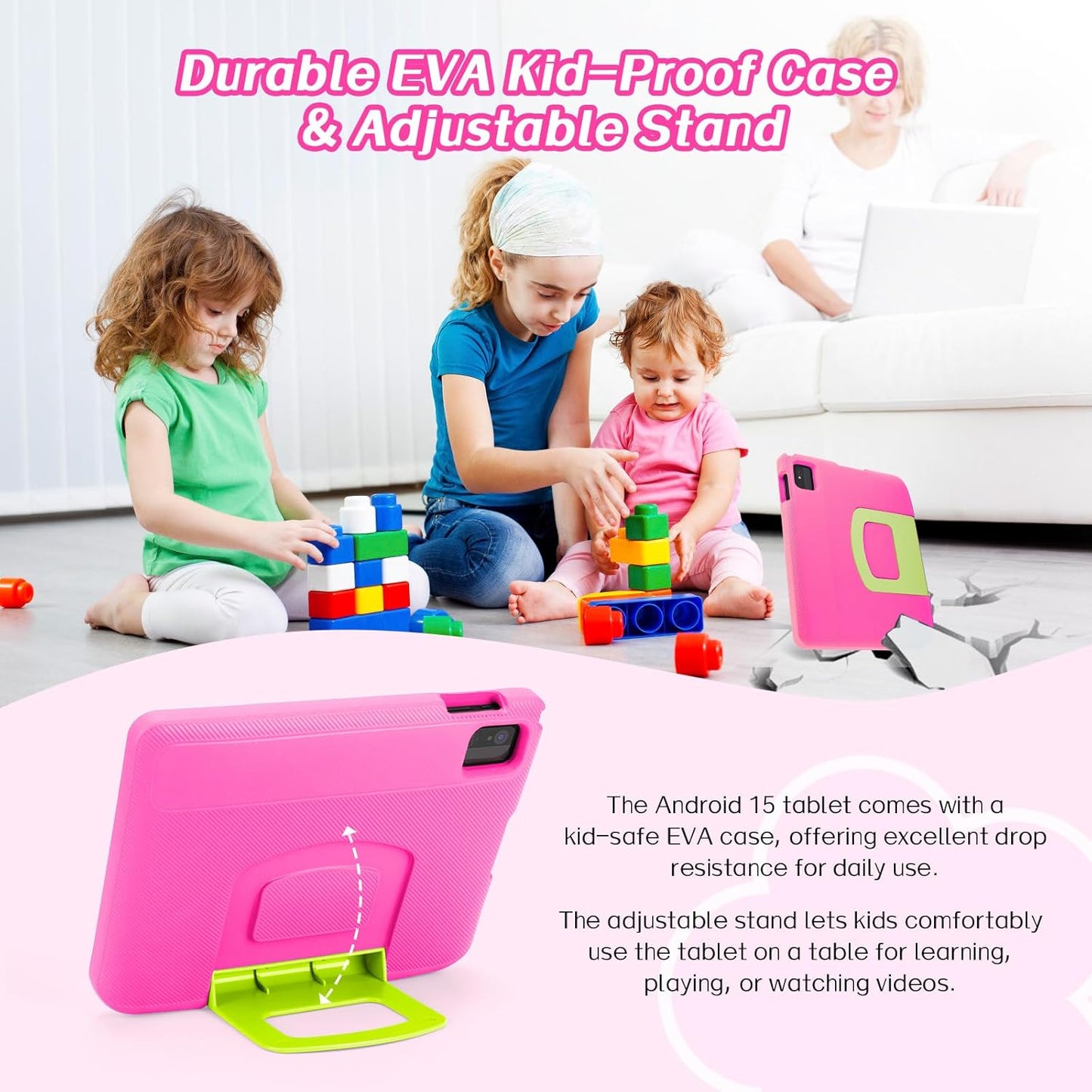 10.1" Kids Android Tablet with Protective Case