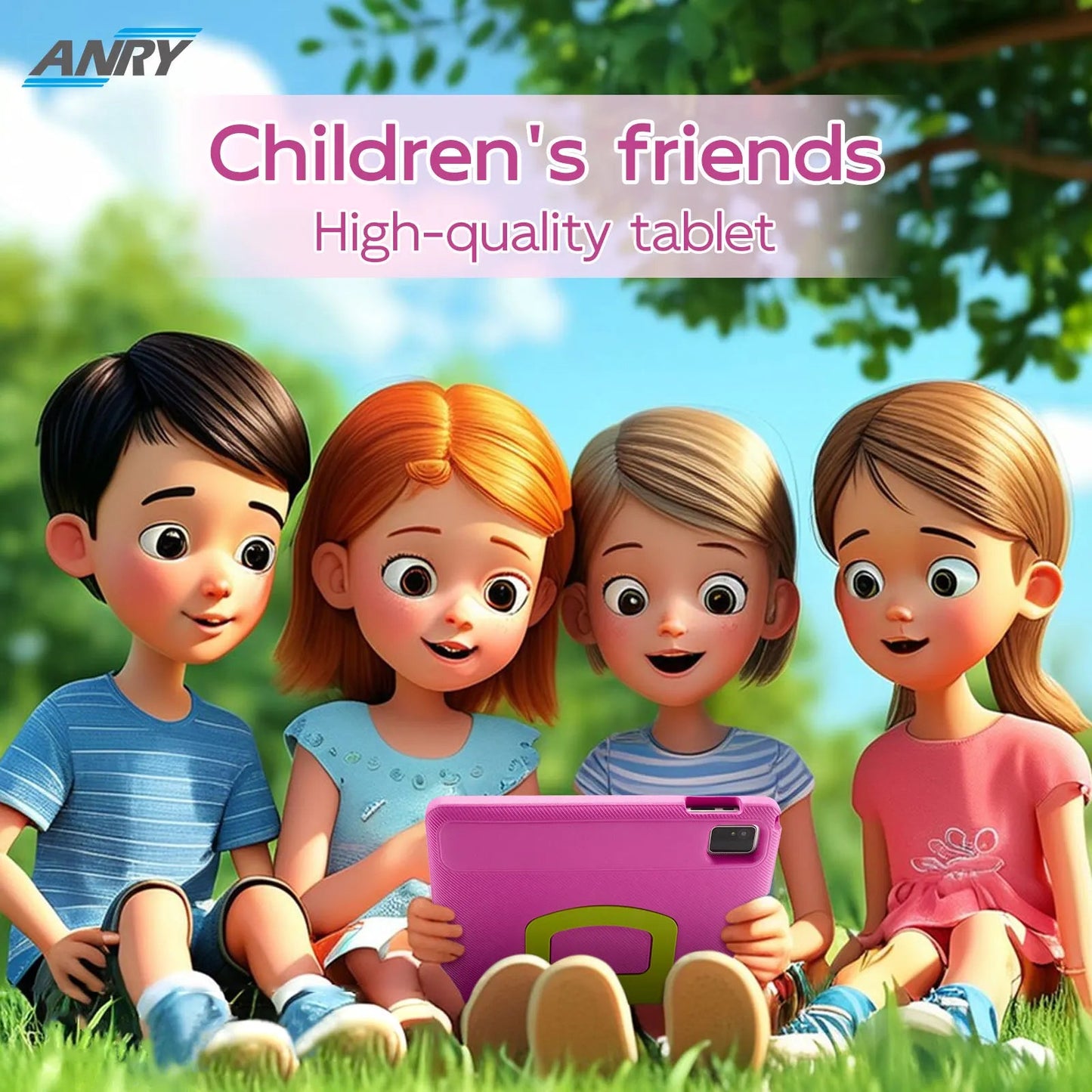 10.1" Kids Android Tablet with Protective Case