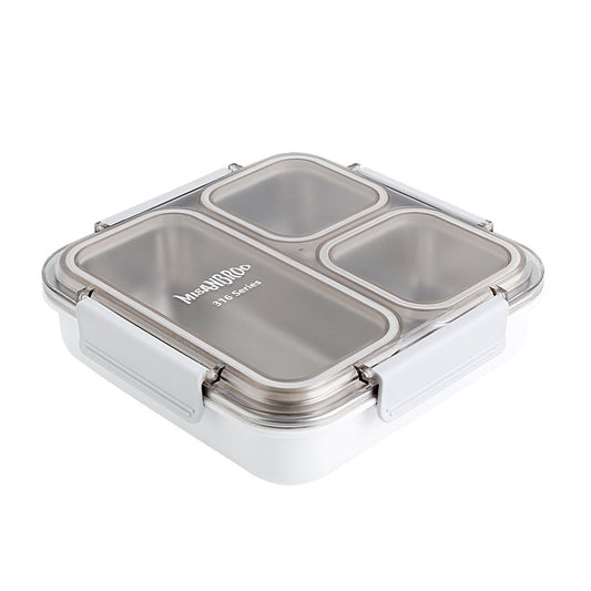 Big Bento Lunch Box — 316L Stainless Steel, 3 or 4 Compartments, Leak-Proof