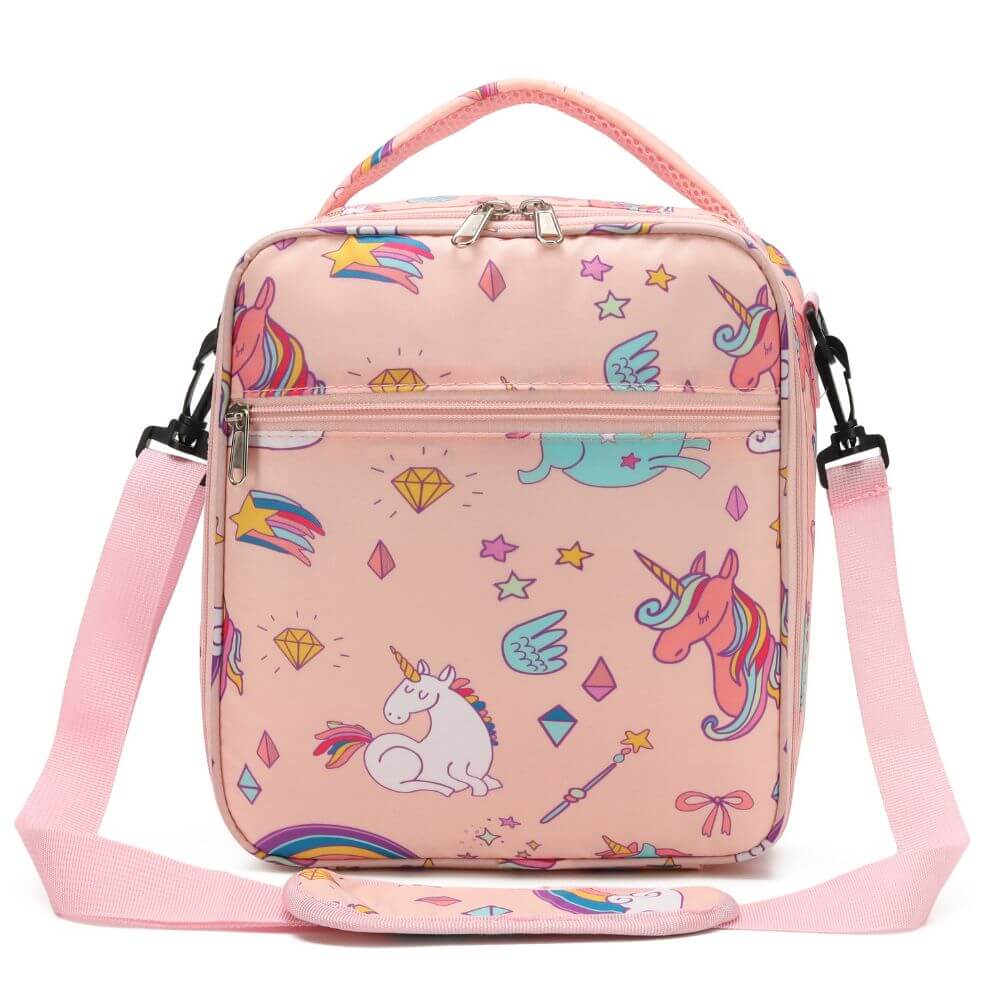 Unicorn & Dinosaur & Spaceship | Large Insulated Lunch Bags for Kids