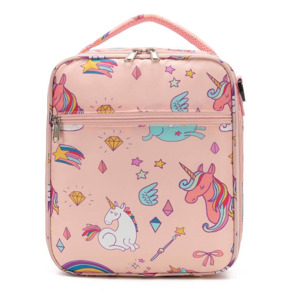 Unicorn & Dinosaur & Spaceship | Large Insulated Lunch Bags for Kids