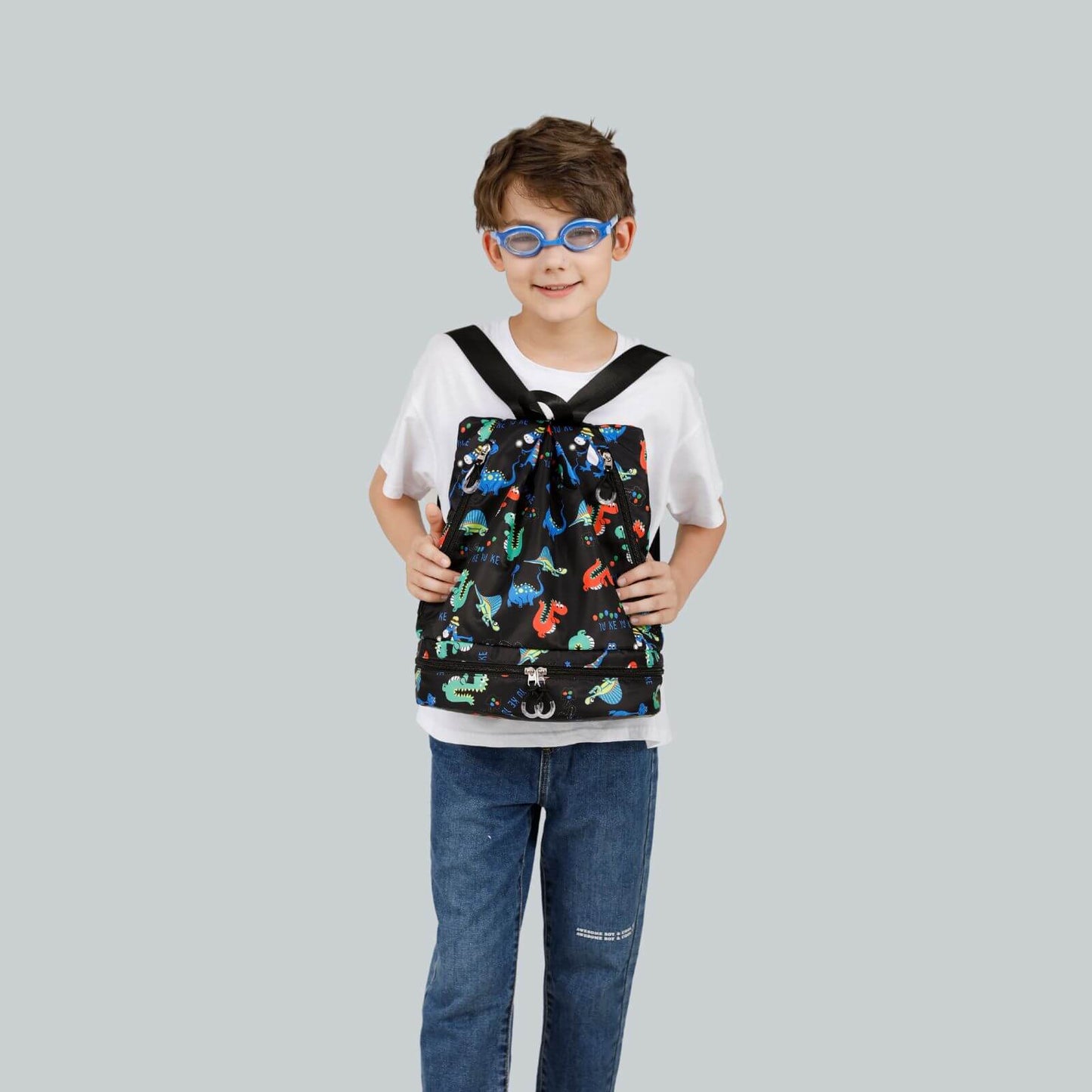 Kids Waterproof Swimming Bag - Dinosaur