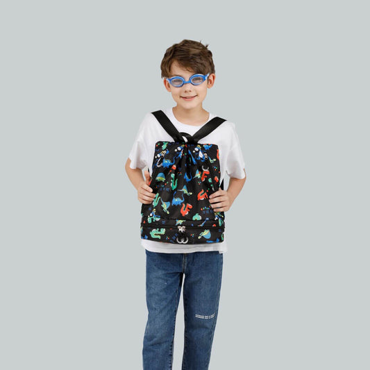 Kids Waterproof Swimming Bag - Dinosaur
