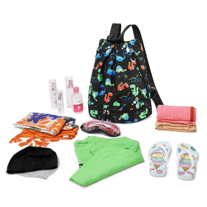 Kids Waterproof Swimming Bag - Dinosaur