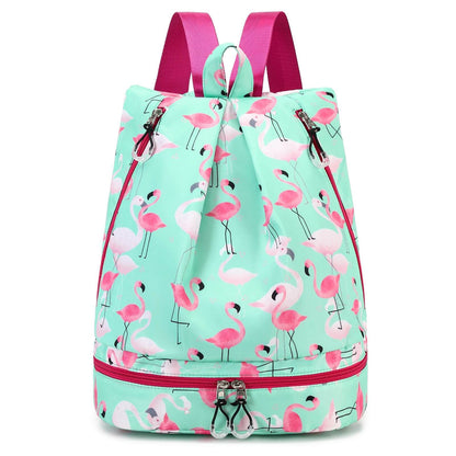 Kids Waterproof Swimming Bag - Flamingo