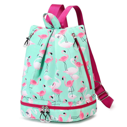 Kids Waterproof Swimming Bag - Flamingo