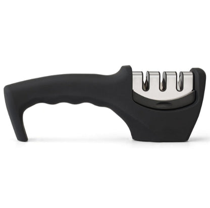 Knife Sharpener Grip Easy to Use 3 Sharpening Options