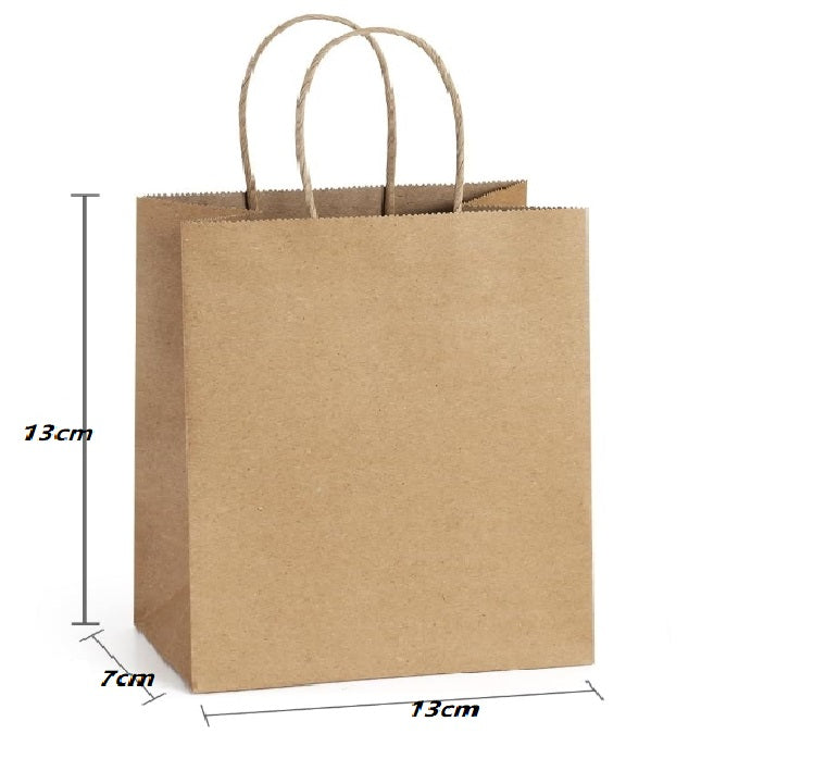 25pcs Kraft Paper Bags Party Bags Shopping Bag