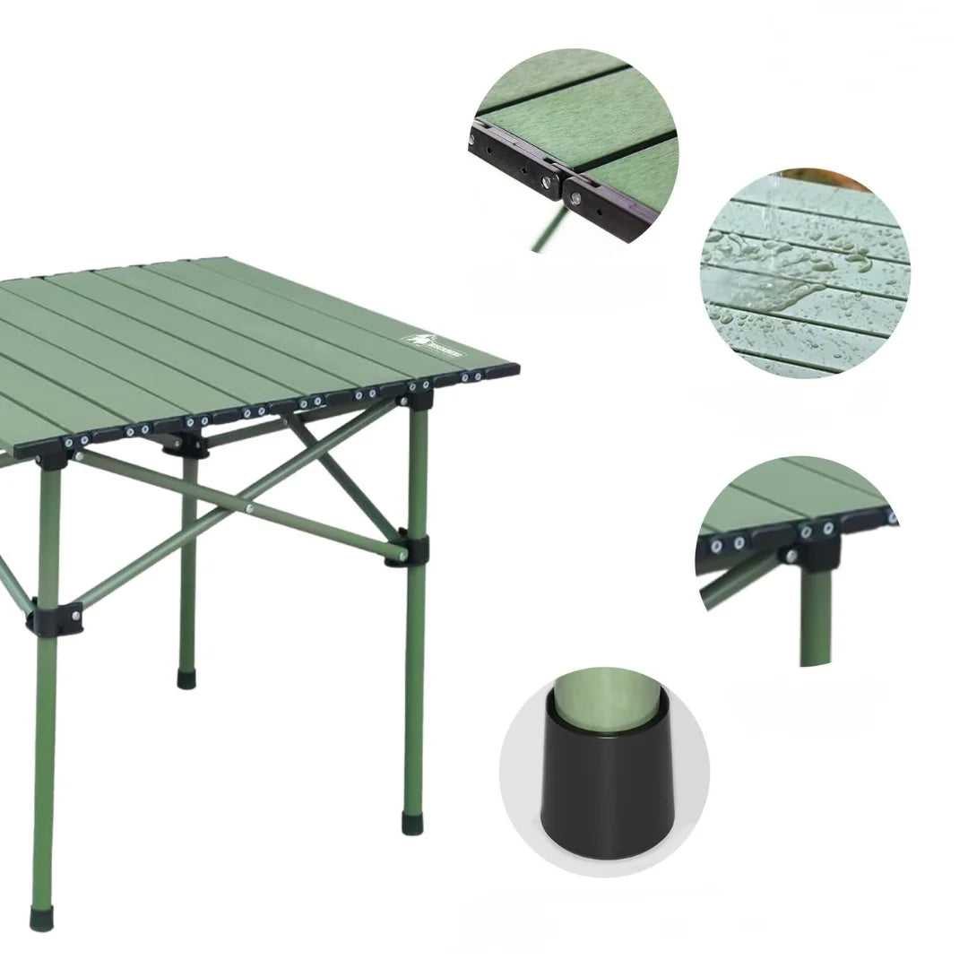 120 cm Portable Folding Camping Table – Roll-Up Outdoor Cooking & Picnic Table ZF74110