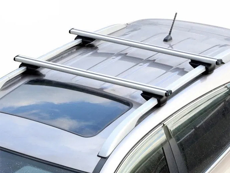 Universal Black Roof Rack Cross Bar - 2 Bars Kit-Silver