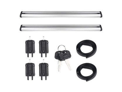 Universal Black Roof Rack Cross Bar - 2 Bars Kit-Silver