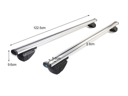 Universal Black Roof Rack Cross Bar - 2 Bars Kit-Silver