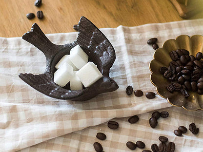 Cast Iron Retro Birds Candle Holder (Set of 2)