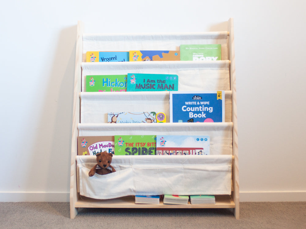 Solid Wood Kids Bookshelf Childrens Bookcase