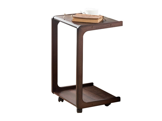Solid Wood C Shaped End Table / Side Table / Bedside table
