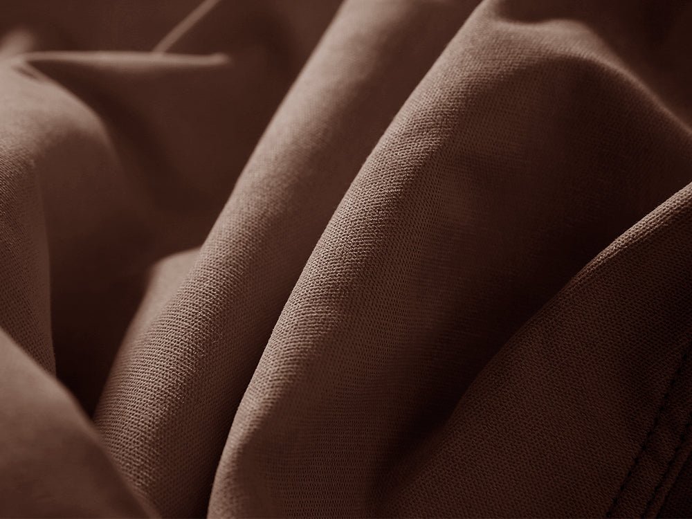 Bean Bag Chair with Footstool- Dark Brown