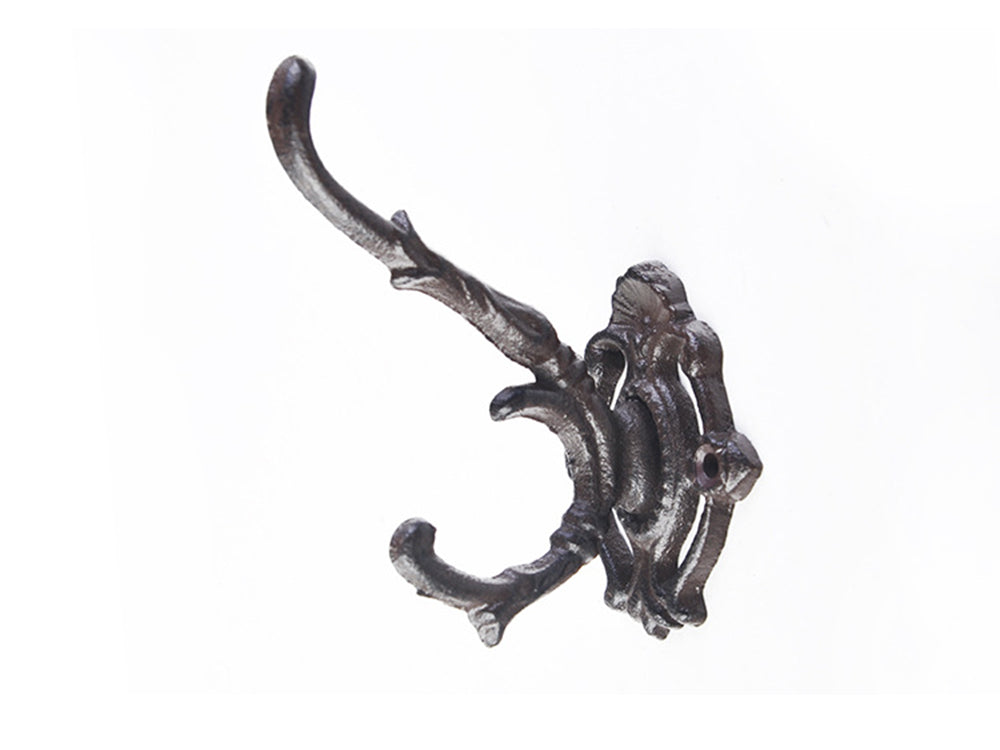 Cast Iron Wall Mounted Coat Hooks (Set of 3)