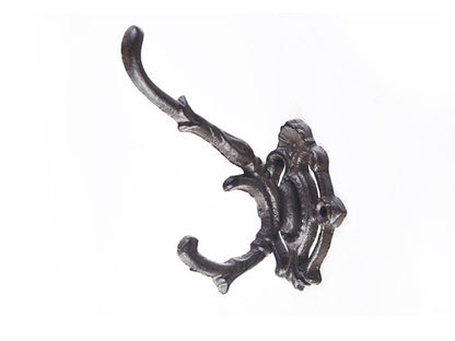 Cast Iron Wall Mounted Coat Hooks (Set of 3)