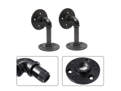 6 Pcs Industrial Rustic Shelf Brackets