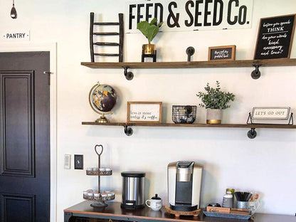 6 Pcs Industrial Rustic Shelf Brackets