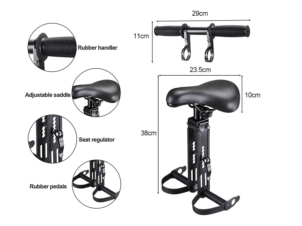 Kids Bike Seat and Handlebar Pack (2-5 years)