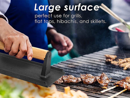 Cast Iron Grill Press