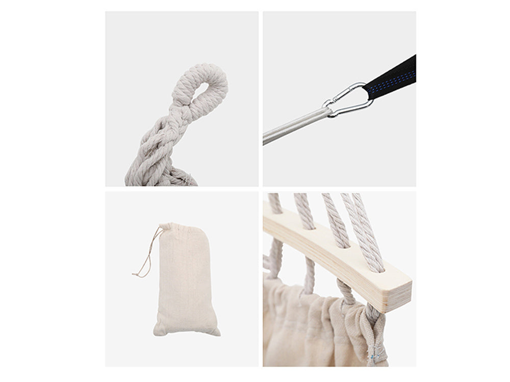 Anti-Rollover Canvas Fabric Hammock
