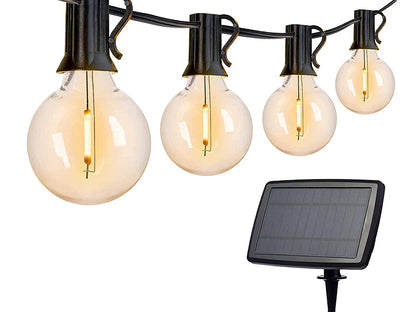 Solar Powered Festoon String Lights 15m with 50 Bulbs
