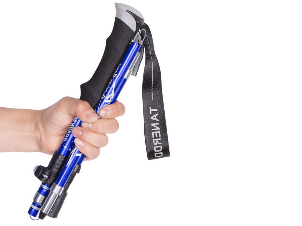 Portable 5-Section Hiking Sticks-Blue/130CM