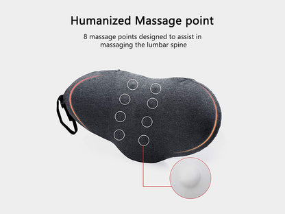 Lumbar Support Pillow for Sleeping,Ideal Back Pillow for Chair - Dark grey