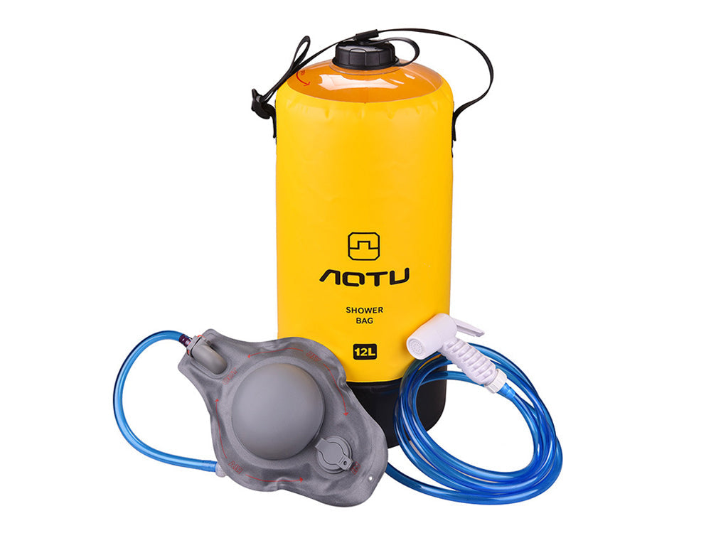Shower bag With Foot Pump - Yellow