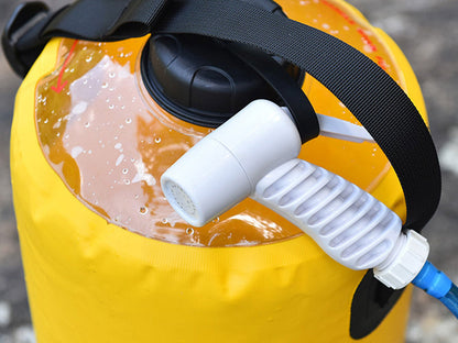Shower bag With Foot Pump - Yellow